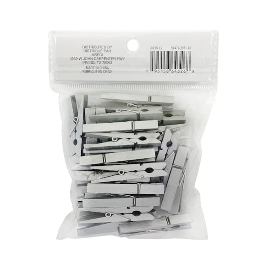 Medium Silver Clothespins by Recollections™
